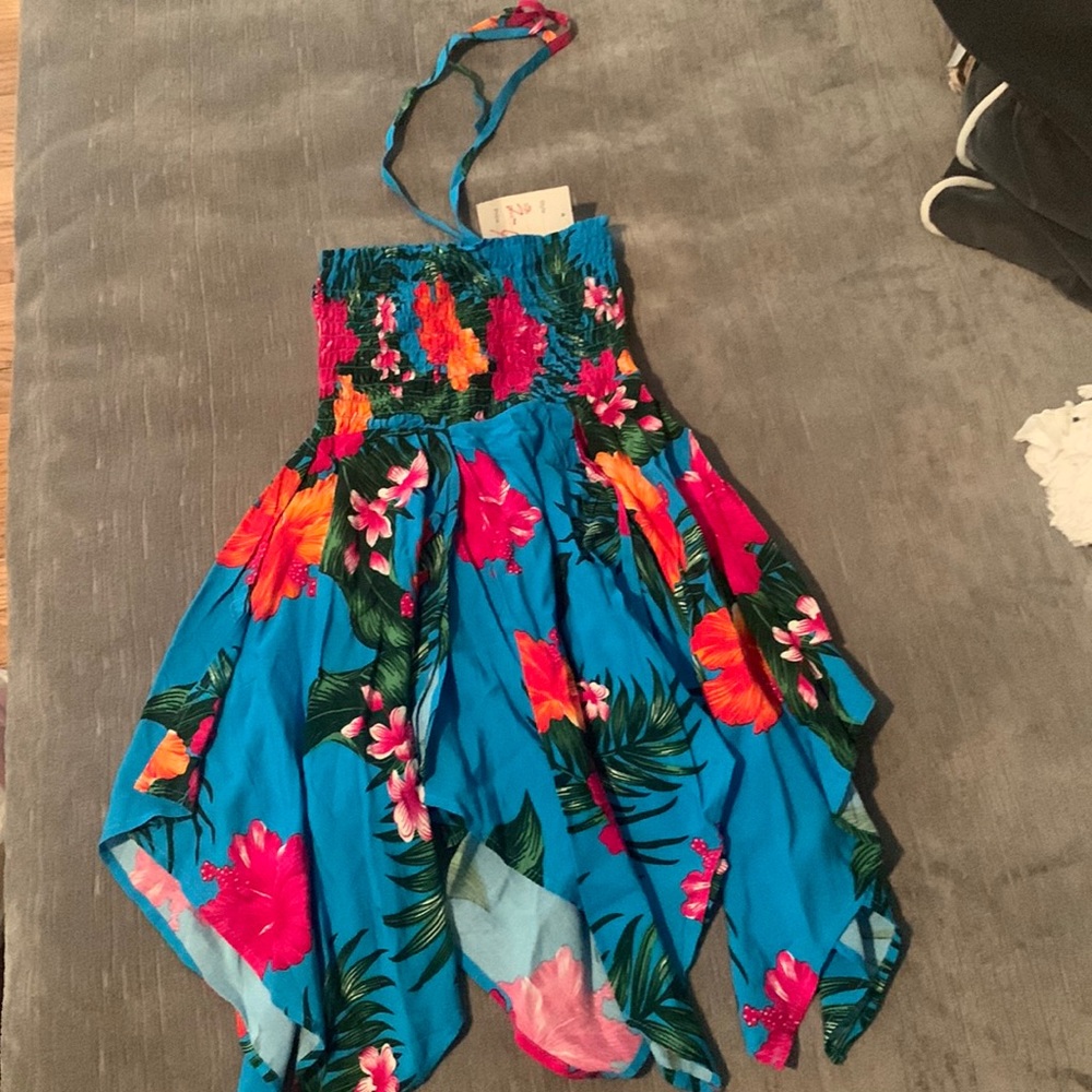 Hawaiian Luau Halter Dress 3/4T